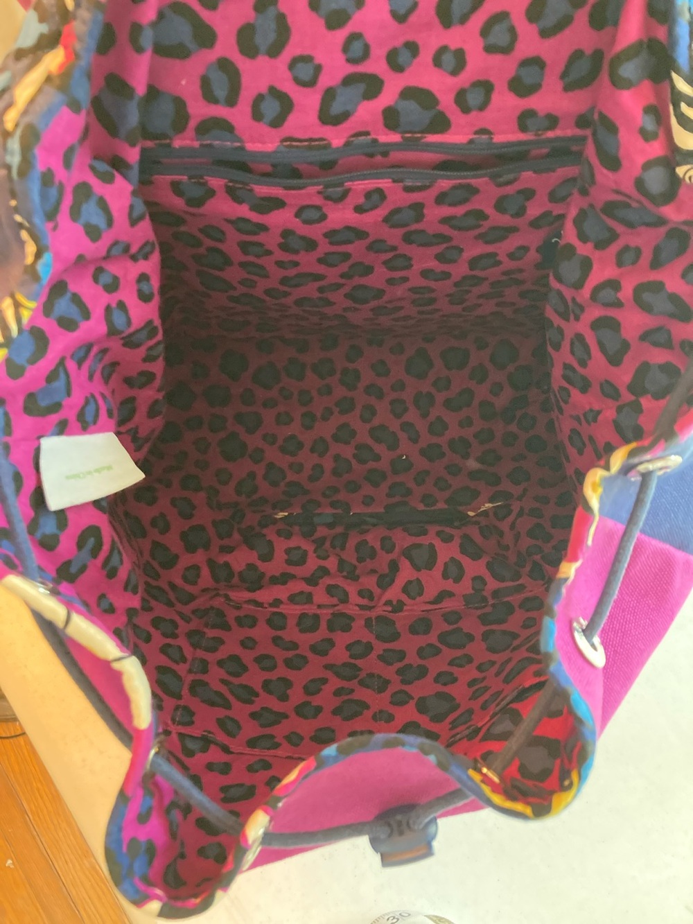 Vera Bradley Large Floral Canvas & Quilted Backpack - Picture 11 of 12